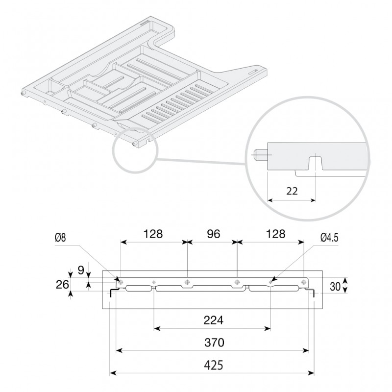 OFFICE PEN TRAY-DRAWER OFFICE TRAYS
